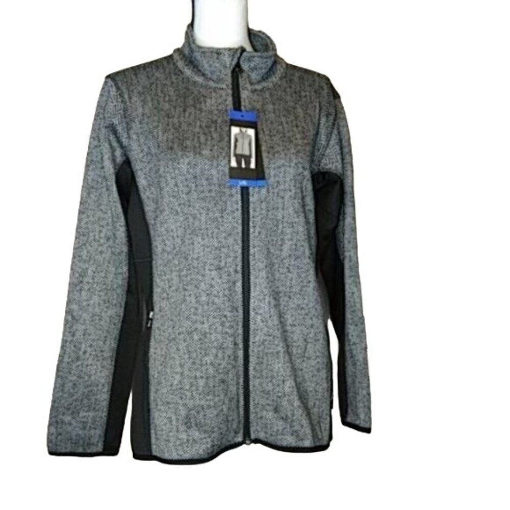 NEW Andrew MARC of New York BHO Herringbone Print Jacket Athletic Wear S…